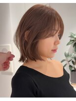 アビーファイブ(ABBEY 5)&nbsp;大人ボブ銀座レイヤーカット有楽町ミディアムボブベージュ