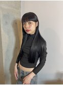 ツヤ重視ストレートヘア
