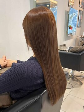 ノア(no_a) ブリーチなしでベージュカラー×レイヤー