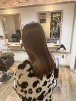 エープラス(A+) 柔らかツヤ感ピンクブラウン