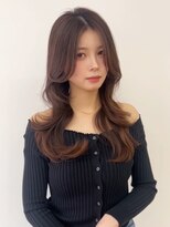 アース コアフュールボーテ 柏崎店(EARTH coiffure beaute)&nbsp;ナチュラルベージュ_ヨシンモリ_顔周りレイヤー_レイヤーカット