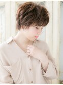 透明感カラーフレンチカジュアルクールショートa小山20代30代