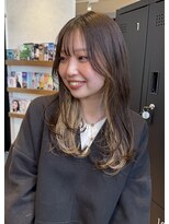 スリーランド(THREELAND)&nbsp;レイヤーカット、ゆるふわ、ワンカール巻き（堀）