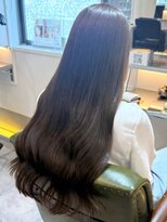ノッポサン(Noppo3)&nbsp;アッシュベージュ スーパーロング 髪質改善 艶髪ストレート