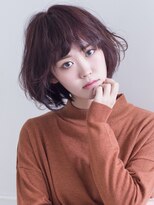 エアー 福岡(AIR)&nbsp;［air-FUKUOKA　竹石］ 艶ピンクのマッシュボブ