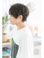 ミック ヘアアンドビューティー 大山店(miq  Hair&Beauty)&nbsp;センターパートの無造作ショートb