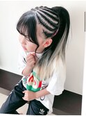 コーンロウ、ブレイズ、色々なヘアアレンジ^^