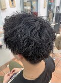 メンズ　ツイストパーマ