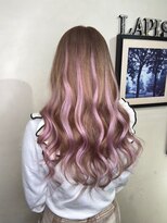 ラピス 渋谷本店(Lapis) 【Lapis渋谷 荒木】王道ミルクティー&ピンクメッシュ