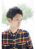 爽やかアップバングショート
