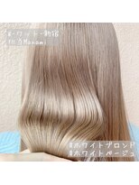 ワット 新宿店 【W-ワット-新宿店 担当Manami】ホワイトブロンド