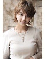 カライング(ing)&nbsp;大人可愛い20代30代40代黒髪前下がりショートボブ丸みショート◎