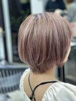 カーサ バイ ハミュウ たまプラーザ(CASA by Humium)&nbsp;20代30代大人可愛いシア―ピンク小顔ショートボブ