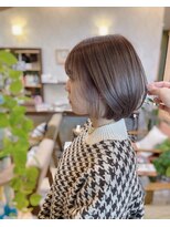 ヘアメイク ミチ 富田店(HAIRMAKE MICHI)&nbsp;【MICHI 富田店　古作蓮】ショートボブ　ベージュカラー