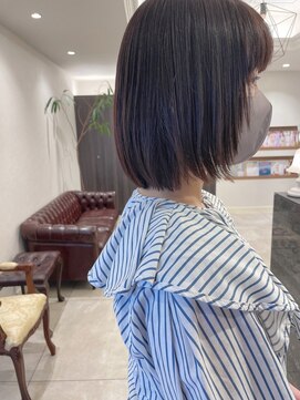 ガレリアエレガンテ 名駅店(GALLARIA Elegante) GALLARIA 前上がりボブ ×  ラベンダーカラー