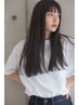 【艶髪】デザインカット＋縮毛矯正  ¥14800