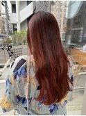 暖色ロング /片平/川崎/美髪カラー/髪質改善/艶髪