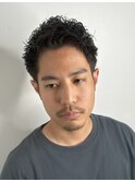 ツイストスパイラルパーマスパイキーショート波巻きスパイラル