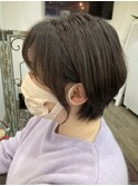 大人ショートボブ/30代/40代/50代