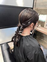 ビューティーサロン ガーデン(beauty salon garden)&nbsp;ピタッとツイン編みおろしアレンジ ☆ 担当 蒼 ☆
