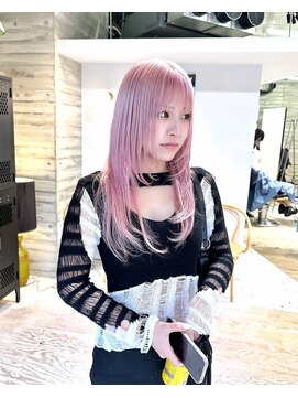 ヲタク(wotaku.) ピンクカラーハイトーンカラーダブルカラーケアブリーチレイヤー