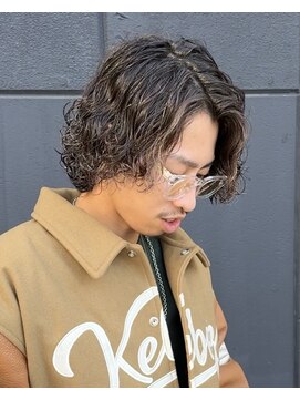 ビカム 名駅(become) 【メンズミディアム×スパイラルパーマ】ボブマンバンロング