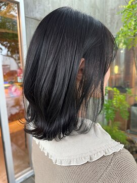 美容室 ビ フェスカ(B FESCA) 黒髪/レイヤーボブ/20代30代40代/シースルーバング