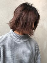 ギークス(GEEKS)&nbsp;【GEEKS渋谷】ピンクグレージュ/冬カラー/レイヤーボブ/20代30代