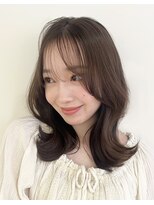 バイオレットジェム(Violet`jem)&nbsp;シースルーバング外ハネくびれヘアレイヤーカットNA-05