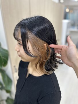 アイズ 横浜(IS) 【JUNKI指名】インナーカラー/ミルクティーベージュ