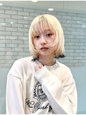 大人可愛いショートボブフェイスレイヤー丸顔絶壁K20250228