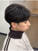 ツーブロ刈り上げ フェザーショート