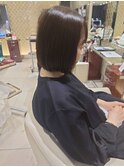 艶髪ワンレングスボブ