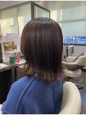 外ハネ×ナチュラルハイライト