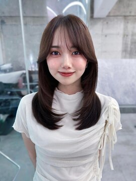 フィヴェント(Fivent) 美髪韓国レイヤーイメチェン似合わせ小顔シースルーワイドバング