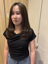 ローレンジウ(LOREN JU)&nbsp;ミディアムヘア/暗めカラー/グランマッシュ/名駅/レイヤーカット