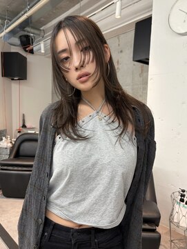 シティ(sity.) 天神　ブリーチカラー　顔まわりレイヤー　レイヤーカット