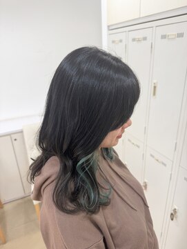 アッシュ 町田駅前通り店(Ash) インナーカラー　ターコイズ