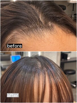 クロスパーマ　髪質改善　前髪カット