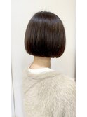 【morio成増/一戸】ナチュラルボブ前髪なしベイクドスモーキー
