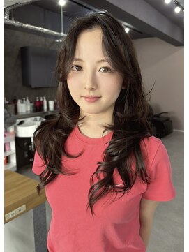 レブ 四条烏丸(Reb,) ハッシュカット/レイヤーカット/韓国/ショコラブラウン/顔周り