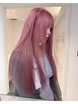 ベレーザ 渋谷(BELEZA)&nbsp;19869_髪質改善ストレートハイトーンピンクミルクティーベージュ