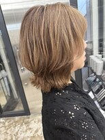 ネス ヘアメゾン アシヤ(ness HAIR MAISON ASHIYA)&nbsp;くびれミディ × 透明感ベージュ
