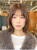 髪質改善トリートメントミルクティーベージュカラーくびれヘア