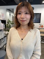 ドッグスター(dog star)&nbsp;ミディアムパーマニュアンスパーマくせ毛風パーマ登戸向ヶ丘遊園