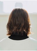 大人かわいい♪くせ毛風☆ふわミディ