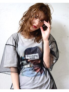 ロロ(ro-ro) plumyイルミナx外ハネボブxアッシュブラウンxネオウルフ