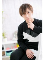 ミック ヘアアンドメイク アップ 駒込店(miq Hair&Make up)&nbsp;アッシュブラウンのナチュラルマッシュショート