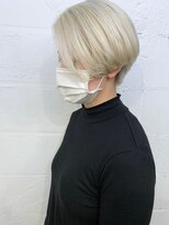 ヒート バイ アンカットラウンジ 渋谷(HEAT by UNCUT&LOUNGE)&nbsp;☆ショートボブ×ホワイトベージュ[渋谷]