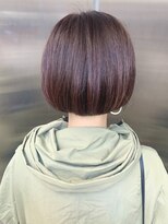 ヘアーメイクオズ(hair make O/S)&nbsp;ピンクハイライト☆ミニボブ☆